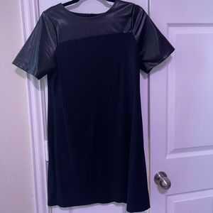 Ann Taylor dress with faux leather detail
